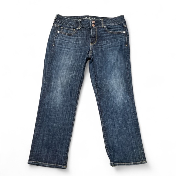 American Eagle Outfitters Denim - American Eagle Artist Crop Stretch Women's Blue Jeans Size 8 Regular